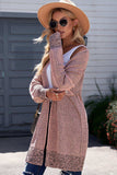 Heathered Open Front Longline Cardigan - Trendsi - Flyclothing LLC