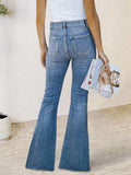 Slit Bootcut Jeans with Pockets - Trendsi - Flyclothing LLC
