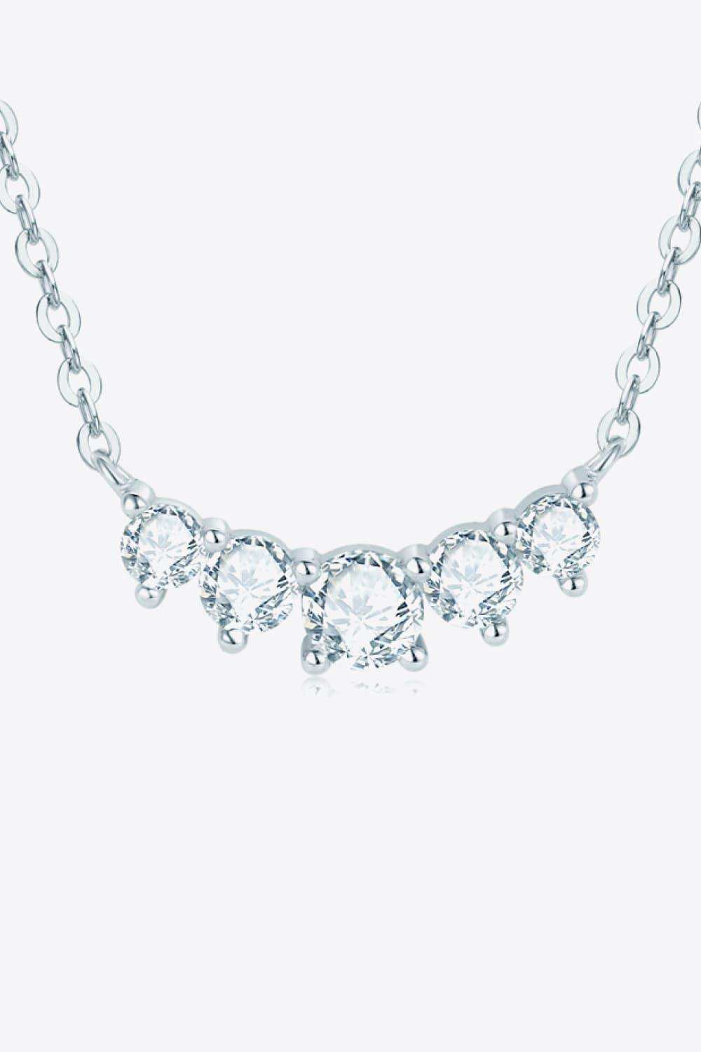 Moissanite Pendant Necklace - Trendsi - Flyclothing LLC