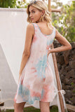 Tie-Dye Sleeveless Dress with Pockets - Trendsi - Flyclothing LLC
