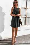 Round Neck Sleeveless Mini Dress - Trendsi - Flyclothing LLC