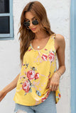 Floral Scoop Neck Tank Top - Trendsi - Flyclothing LLC