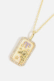 Rhinestone Constellation Pendant Copper Necklace - Trendsi - Flyclothing LLC