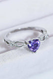Crystal Heart 925 Sterling Silver Ring - Trendsi - Flyclothing LLC