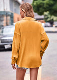Textured Dropped Shoulder Longline Shirt - Trendsi - Flyclothing LLC