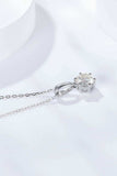2 Carat 6-Prong Moissanite Pendant Necklace - Trendsi - Flyclothing LLC