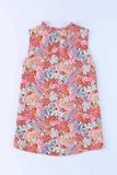 Floral Mock Neck Tank Top - Trendsi - Flyclothing LLC