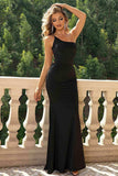 One-Shoulder Backless Maxi Dress - Trendsi - Flyclothing LLC