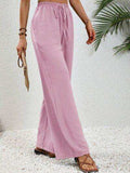 Wide Leg Drawstring Pants - Trendsi - Flyclothing LLC