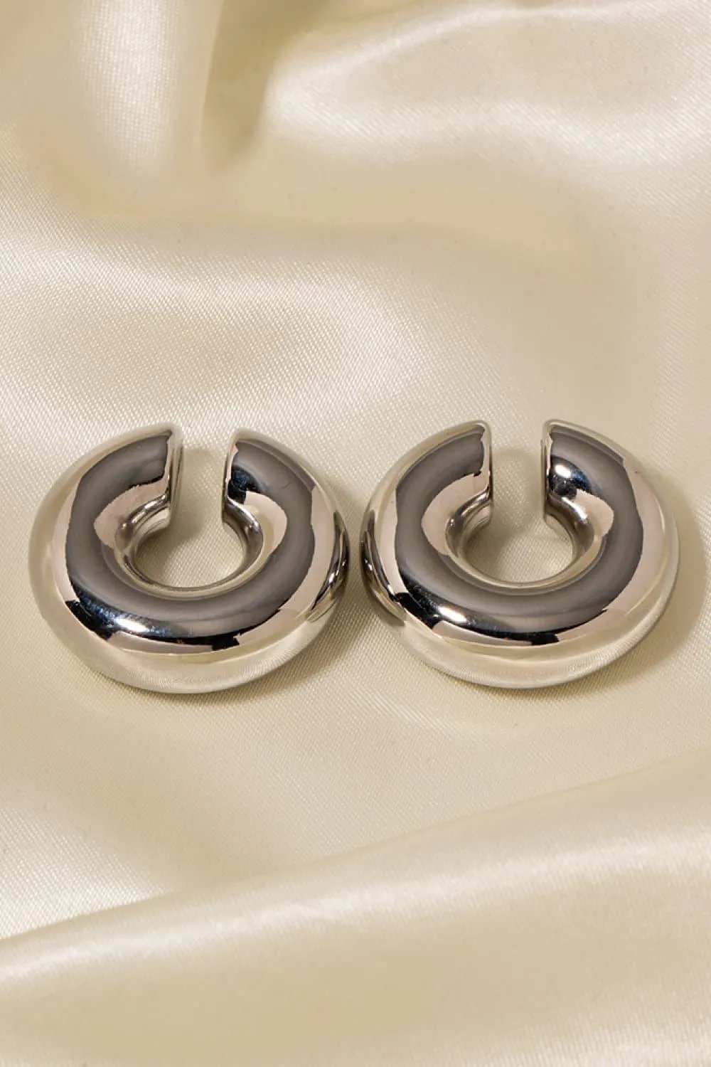 Stainless Steel Cuff Earrings - Trendsi - Flyclothing LLC
