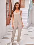 Spaghetti Strap Jumpsuit with Pockets - Trendsi - Flyclothing LLC