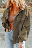Zip-Up Drawstring Hooded Jacket - Trendsi - Flyclothing LLC