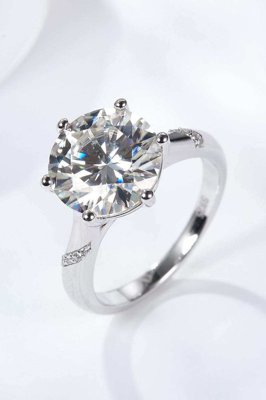 5 Carat Moissanite Solitaire Ring - Trendsi - Flyclothing LLC