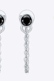 Inlaid Moissanite Chain Earrings - Trendsi - Flyclothing LLC