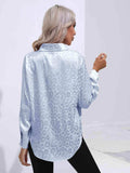 Printed Collared Neck Buttoned Shirt - Trendsi - Flyclothing LLC