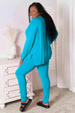 Basic Bae Full Size V-Neck Soft Rayon Long Sleeve Top and Pants Lounge Set - Trendsi - Flyclothing LLC