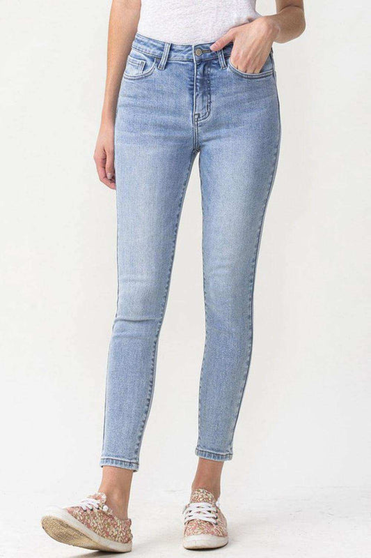 Lovervet Full Size Talia High Rise Crop Skinny Jeans - Trendsi - Flyclothing LLC