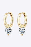 2 Carat Moissanite 925 Sterling Silver Drop Earrings - Trendsi - Flyclothing LLC
