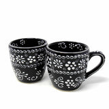 Encantada Handmade Pottery Set of Two Mugs, Ink - Encantada - Flyclothing LLC