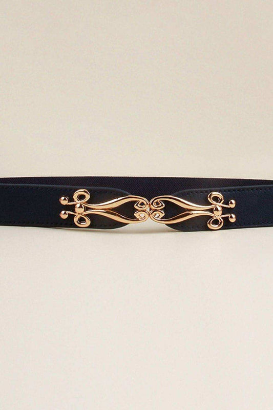 Alloy Buckle Elastic Belt - Trendsi - Flyclothing LLC