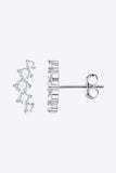 All You Need Moissanite Platinum-Plated Earrings - Trendsi - Flyclothing LLC