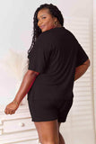 Basic Bae Full Size Soft Rayon Half Sleeve Top and Shorts Set - Trendsi - Flyclothing LLC