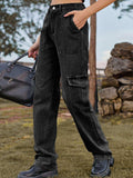 High Waist Cargo Jeans - Trendsi - Flyclothing LLC