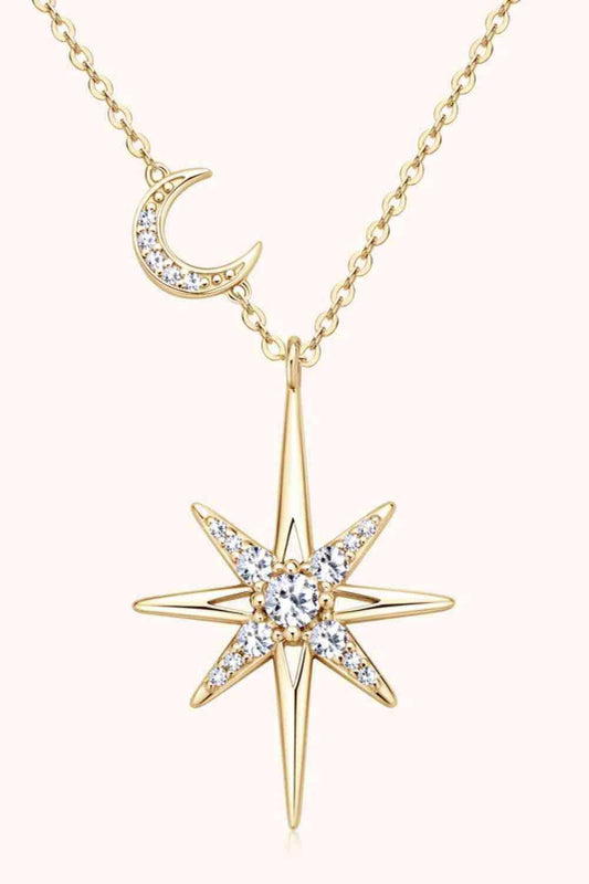 Moissanite 925 Sterling Silver Necklace - Trendsi - Flyclothing LLC