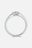 Moissanite 925 Sterling Silver Solitaire Ring - Trendsi - Flyclothing LLC