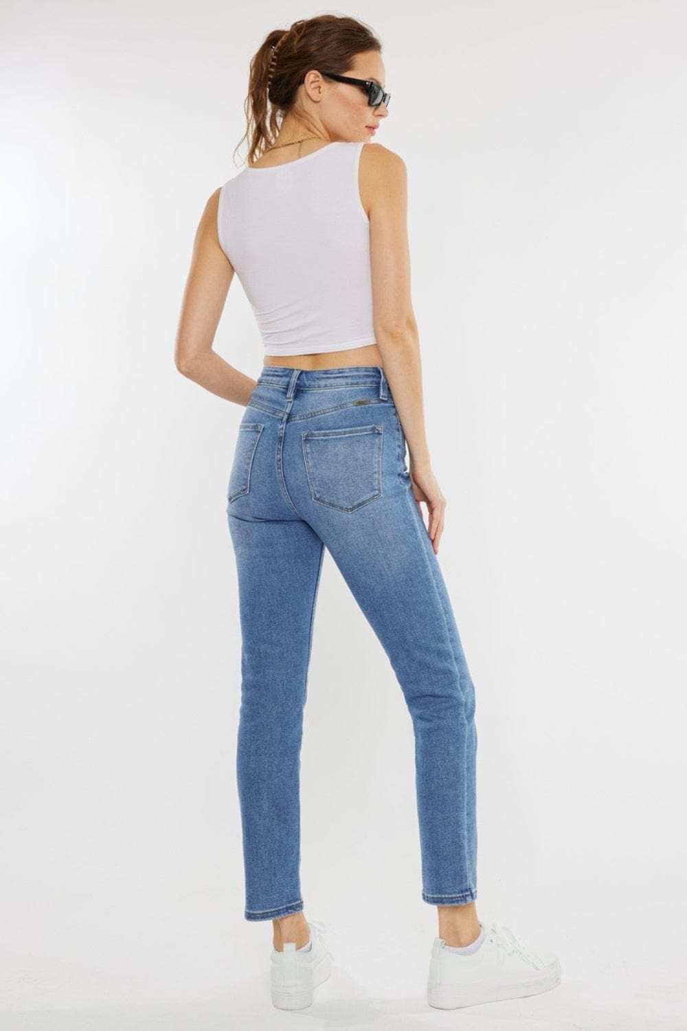Kancan Full Size Cat's Whiskers High Waist Jeans - Trendsi - Flyclothing LLC