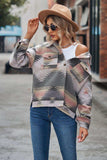 Printed Collared Neck Jacket - Trendsi - Flyclothing LLC