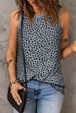Printed Round Neck Tank - Trendsi - Flyclothing LLC