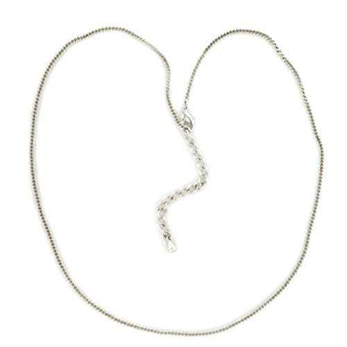 Alamode Silver Brass Chain with No Stone - Alamode - Flyclothing LLC