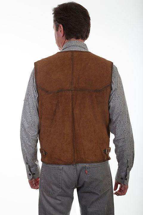 Scully Leather Brown Men's Mens Vest - Scully Leather - Flyclothing LLC