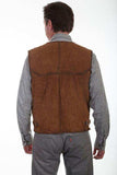 Scully Leather Brown Men's Mens Vest - Scully Leather - Flyclothing LLC
