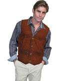 Scully Leather Brown Men's Mens Vest - Scully Leather - Flyclothing LLC