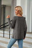 Round Neck Long Sleeve T-Shirt - Trendsi - Flyclothing LLC
