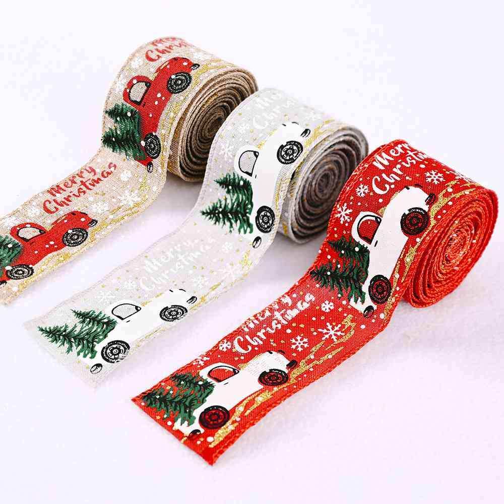 Car & Christmas Tree Ribbon - Trendsi - Flyclothing LLC