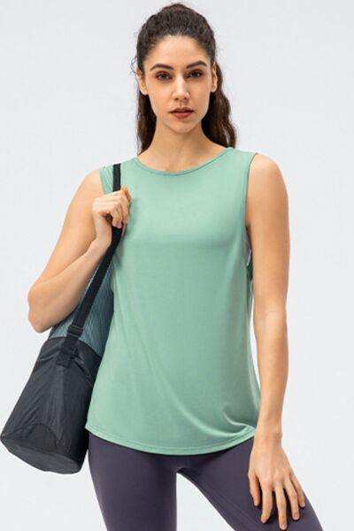Cutout Reversible Active Tank - Trendsi - Flyclothing LLC