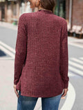 Round Neck Long Sleeve T-Shirt - Trendsi - Flyclothing LLC