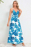 Printed Surplice Maxi Cami Dress - Trendsi - Flyclothing LLC