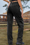 Loose Fit Long Jeans with Pockets - Trendsi - Flyclothing LLC