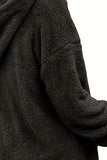 Half Zip Dropped Shoulder Oversized Hoodie - Trendsi - Flyclothing LLC