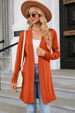 Open Front Long Sleeve Cardigan - Trendsi - Flyclothing LLC
