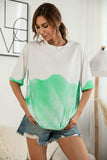 Tie-Dye Round Neck Tee Shirt - Trendsi - Flyclothing LLC