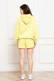 Drop Shoulder Long Sleeve Hoodie and Shorts Set - Trendsi - Flyclothing LLC