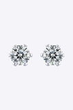 Good Days Ahead Moissanite Stud Earrings - Trendsi - Flyclothing LLC