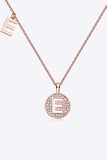 Moissanite A to J Pendant Necklace - Trendsi - Flyclothing LLC