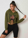 Cutout Long Sleeve Hoodie - Trendsi - Flyclothing LLC