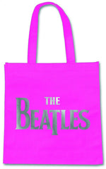 The Beatles Silver Logo Pink Drop Bag - Flyclothing LLC
